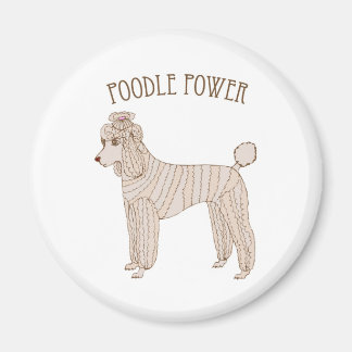 Poodle Power Magnet
