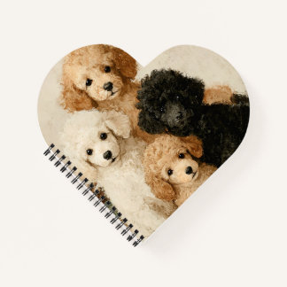 Poodle Puppies Notizbuch