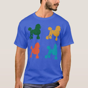 Poodle Retro Dog Eigentümer Hund Walking Dog Eigen T-Shirt