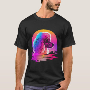 Poodle Retro Synthwave 80er Ästhetik T-Shirt