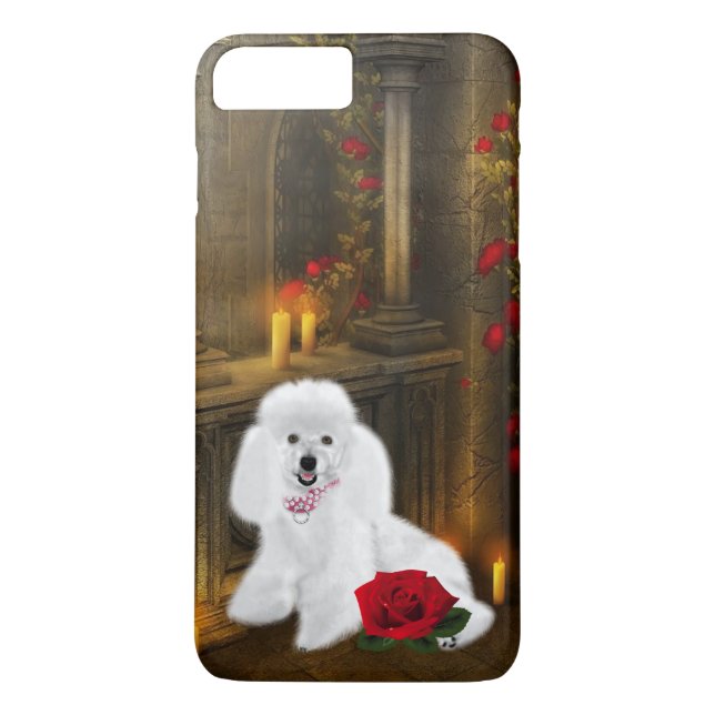 Poodle rose - iPhone 7 Plus Coque (Dos)