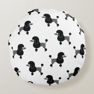 Poodle Rundpilz Rundes Kissen
