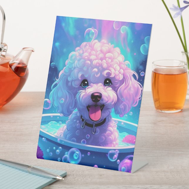 Poodle - Schild "Pedestal" (In Situ)