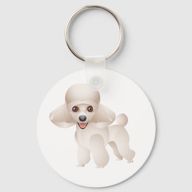 Poodle Schlüsselanhänger (Vorderseite)