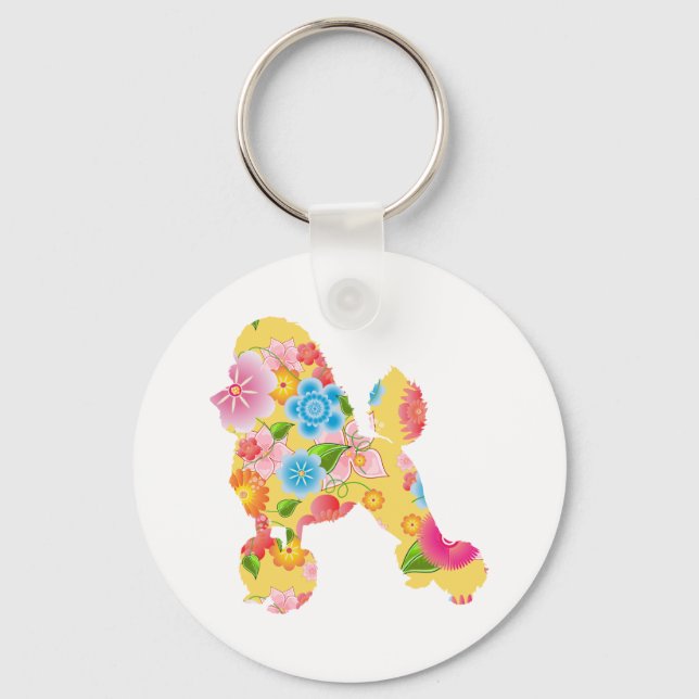 Poodle Schlüsselanhänger (Vorderseite)