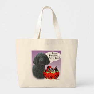 Poodle (schwarz) Halloween Candy Jumbo Stoffbeutel