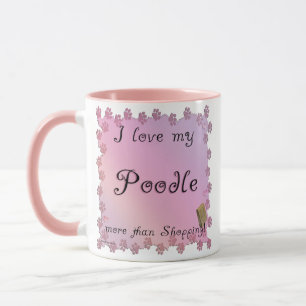 Poodle Shopping Tasse