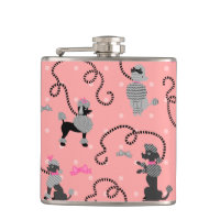 Poodle Skirt Retro Pink and Black 50s Pattern