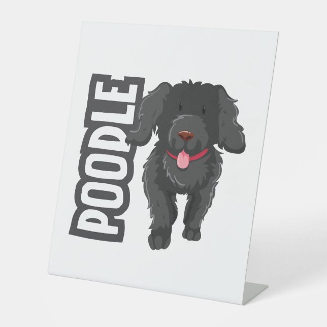 Poodle Sockelschild (Vorderseite)