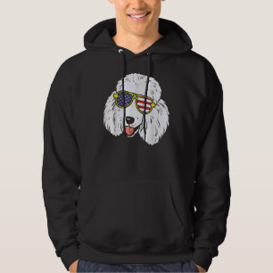 Poodle Sonnenbrille Amerikanisch USA 4. Juli 4. Hoodie