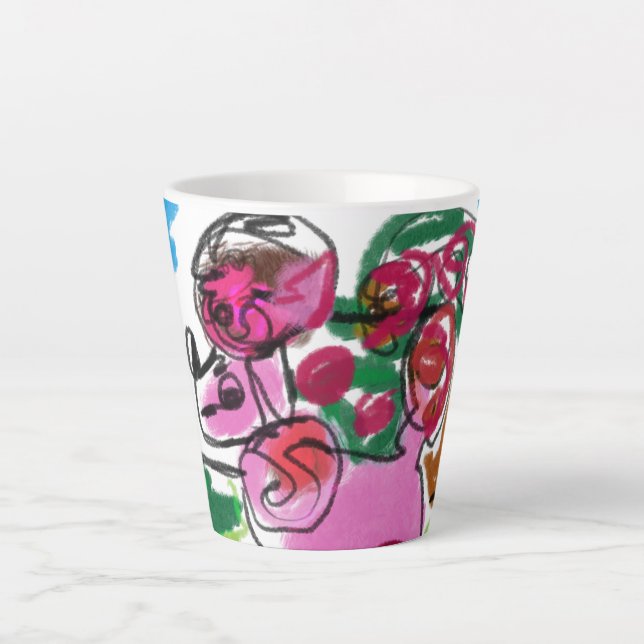 Poodle-Spaß Milchtasse (Vorderseite)