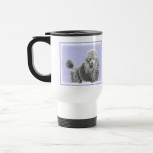 Poodle (Spielzeug, Miniatur) Malerei Original Hund Reisebecher