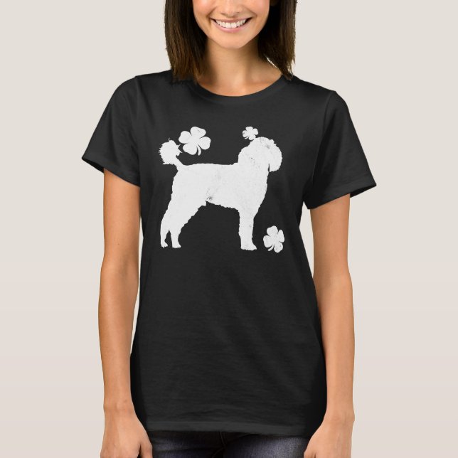 Poodle St Patricks Day T-Shirt (Vorderseite)