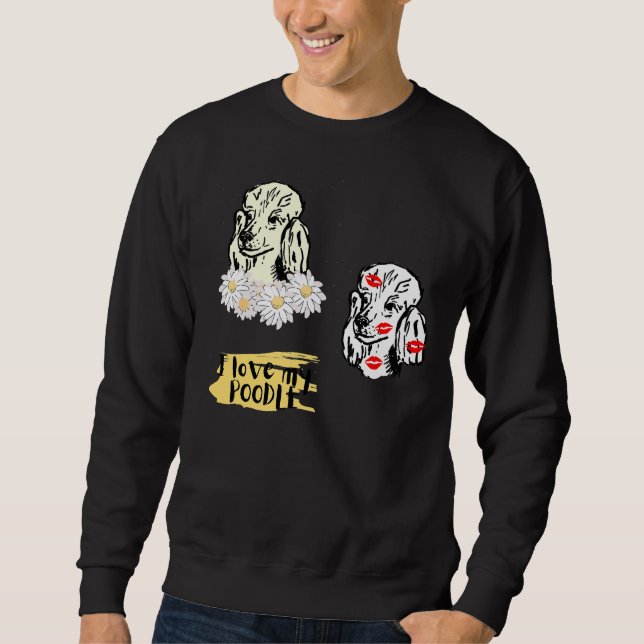 Poodle Stickerpack Sweatshirt (Vorderseite)