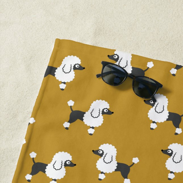 Poodle Strandtuch (Beispiel)