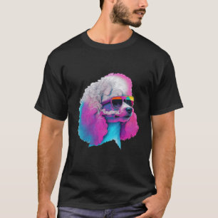 Poodle Synthwave 80er Retrowave Ästhetik 2 T-Shirt