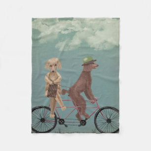 Poodle Tandem Fleecedecke