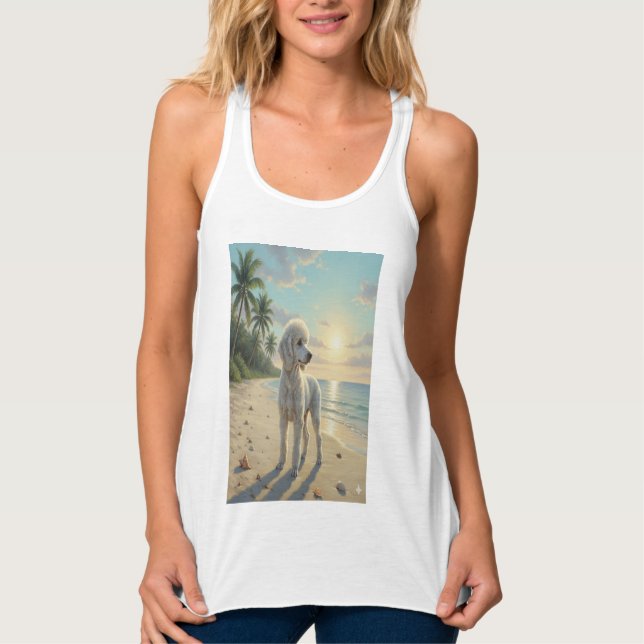 poodle tank top on the beach (Vorderseite)