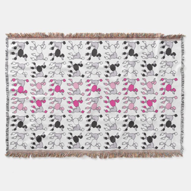 Poodle Throw Blanket Decke (Vorderseite)