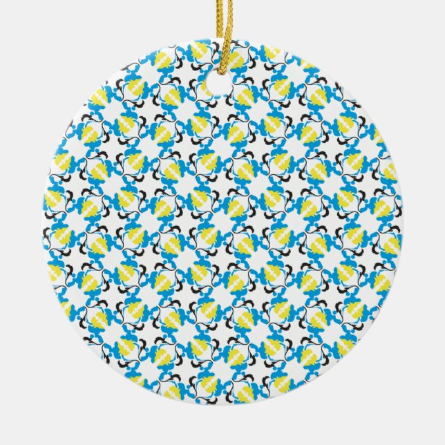 Poodle Time Keramik Ornament (Vorne)