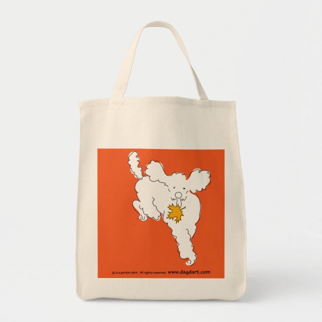Poodle Tote Tragetasche (Vorne)