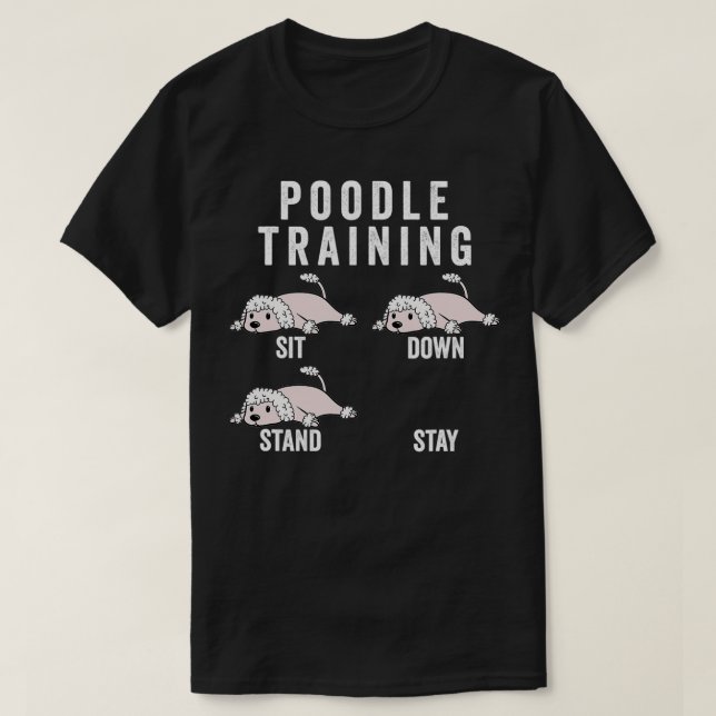Poodle Training Dog T-Shirt (Design vorne)