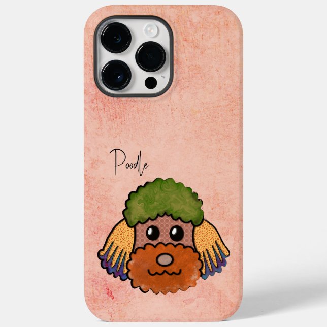 Poodle Ugly Face Case-Mate iPhone Case (Rückseite)