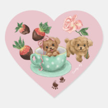 Poodle Valentine's Day Heart