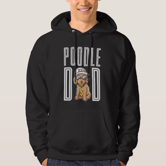 Poodle Vater Poodle Hoodie (Vorderseite)