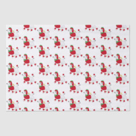 Poodle verkleidet für Feiertage Seidenpapier