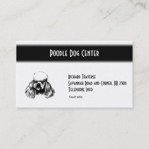 Poodle-Visitenkarte Visitenkarte