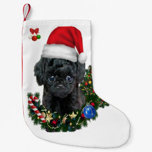 Poodle Weihnachten Kleiner Weihnachtsstrumpf