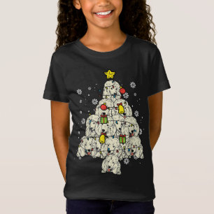 Poodle Weihnachtsbaum Niedlich Xmas Hund Lover T-Shirt
