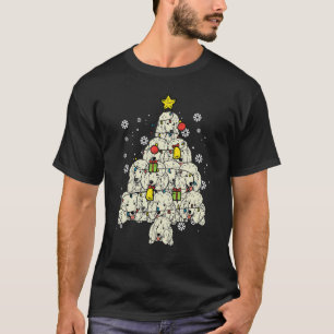 Poodle Weihnachtsbaum Niedliche Weihnachtsmänner M T-Shirt