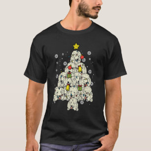 Poodle Weihnachtsbaum Niedliche Weihnachtsmänner M T-Shirt