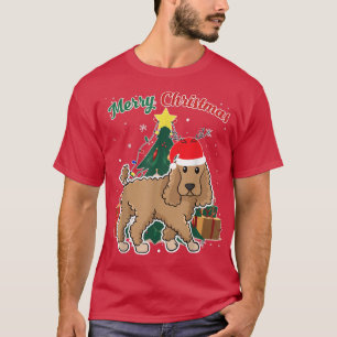 Poodle Weihnachtsbaum Schneeflocken Weihnachtsgesc T-Shirt