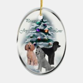 Poodle Weihnachtsgeschenke Ornament