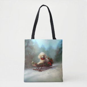 Poodle Weihnachtsschnee Winter Tasche