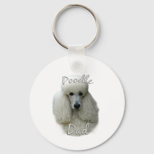 Poodle (weiß) Vater 2 Schlüsselanhänger