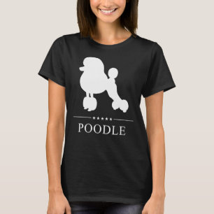 Poodle White Silhouette T-Shirt