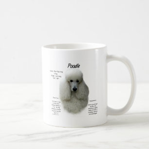 Poodle (wht) History Design Kaffeetasse