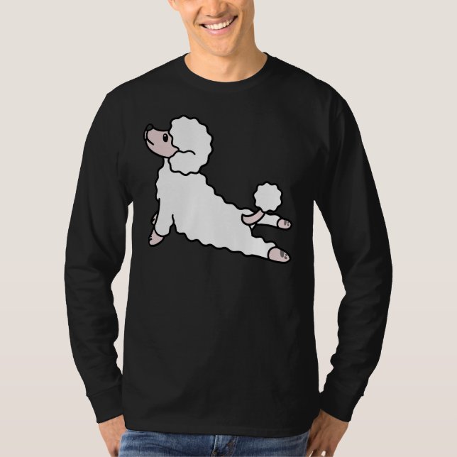 Poodle Yoga T-Shirt (Vorderseite)