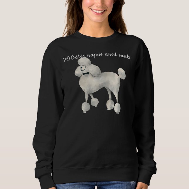 Poodles Neapel und Schlangen Sweatshirt (Vorderseite)