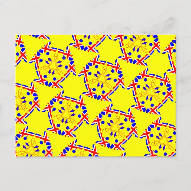 Poodple Brit Pattern Postkarte (Vorderseite)