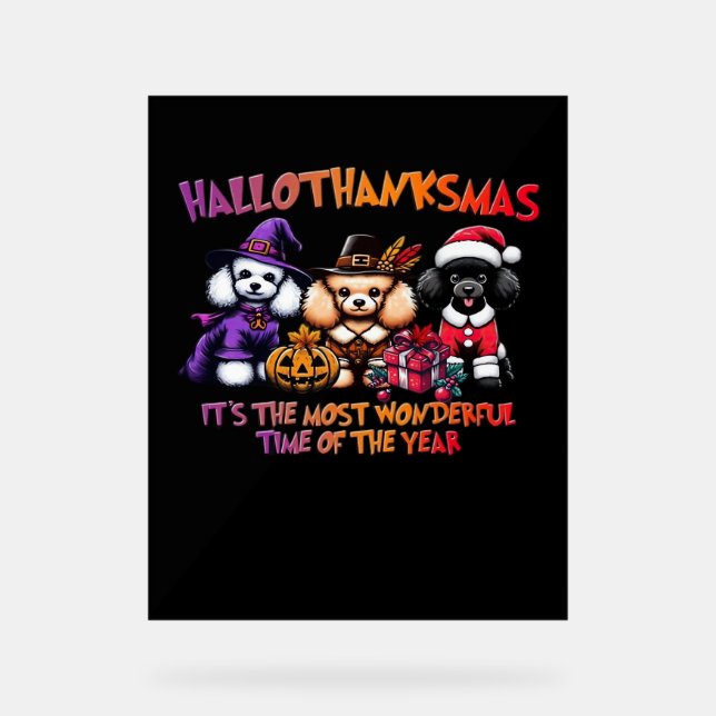 Poodween Thanksgiving Noël Classique T- (Recto)