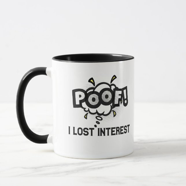Poof I Loest Funny ADHD Neurodiversity Tasse (Links)