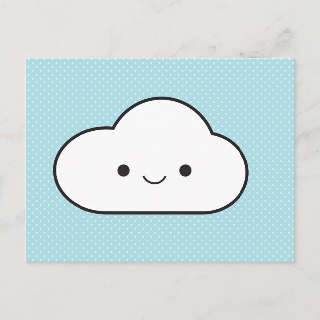 Poofy Cloud Postkarte (Vorderseite)