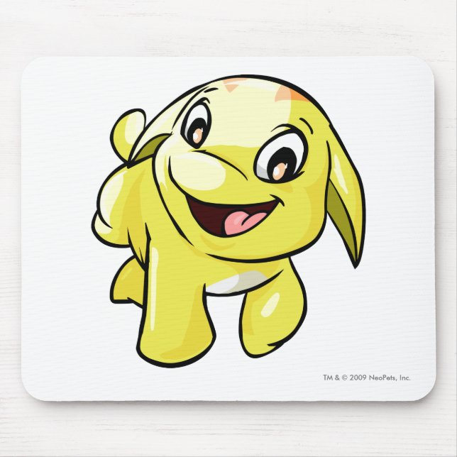 Poogle Gelb Mousepad (Vorne)