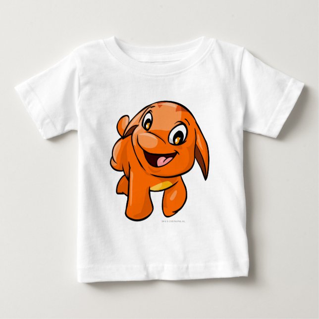 Poogle Orange Baby T-shirt (Vorderseite)