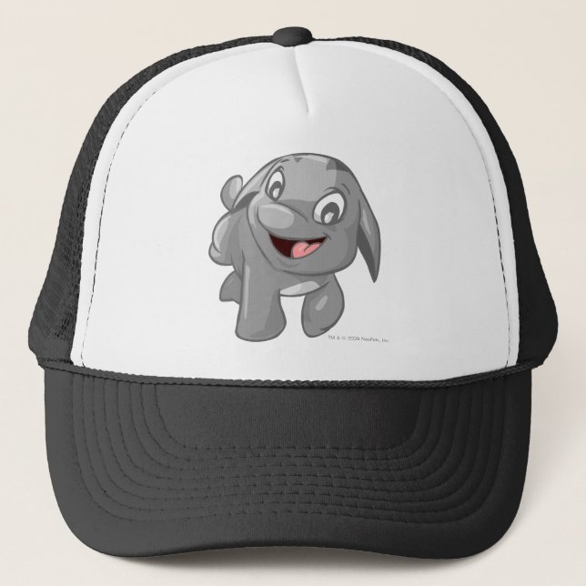 Poogle Silber Truckerkappe (Vorderseite)